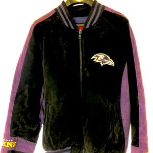 Baltimore Ravens Suede Varsity NFL Jacket, XL